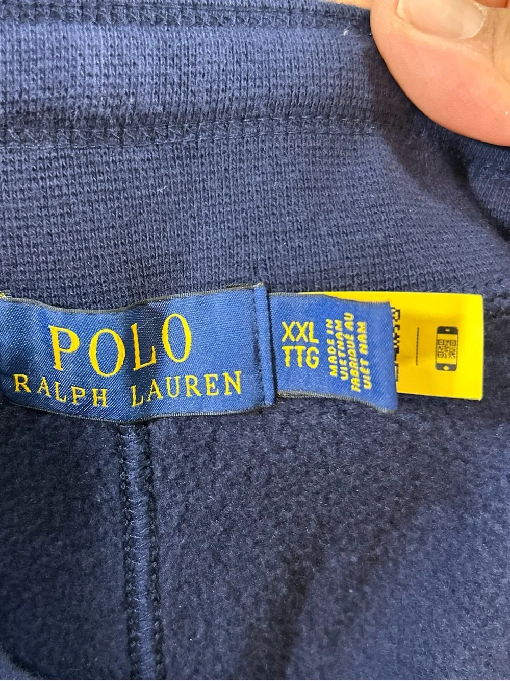 Polo Ralph Lauren Sweatpants Mens 2XL Navy Drawstring Gold Pony Logo Straight
